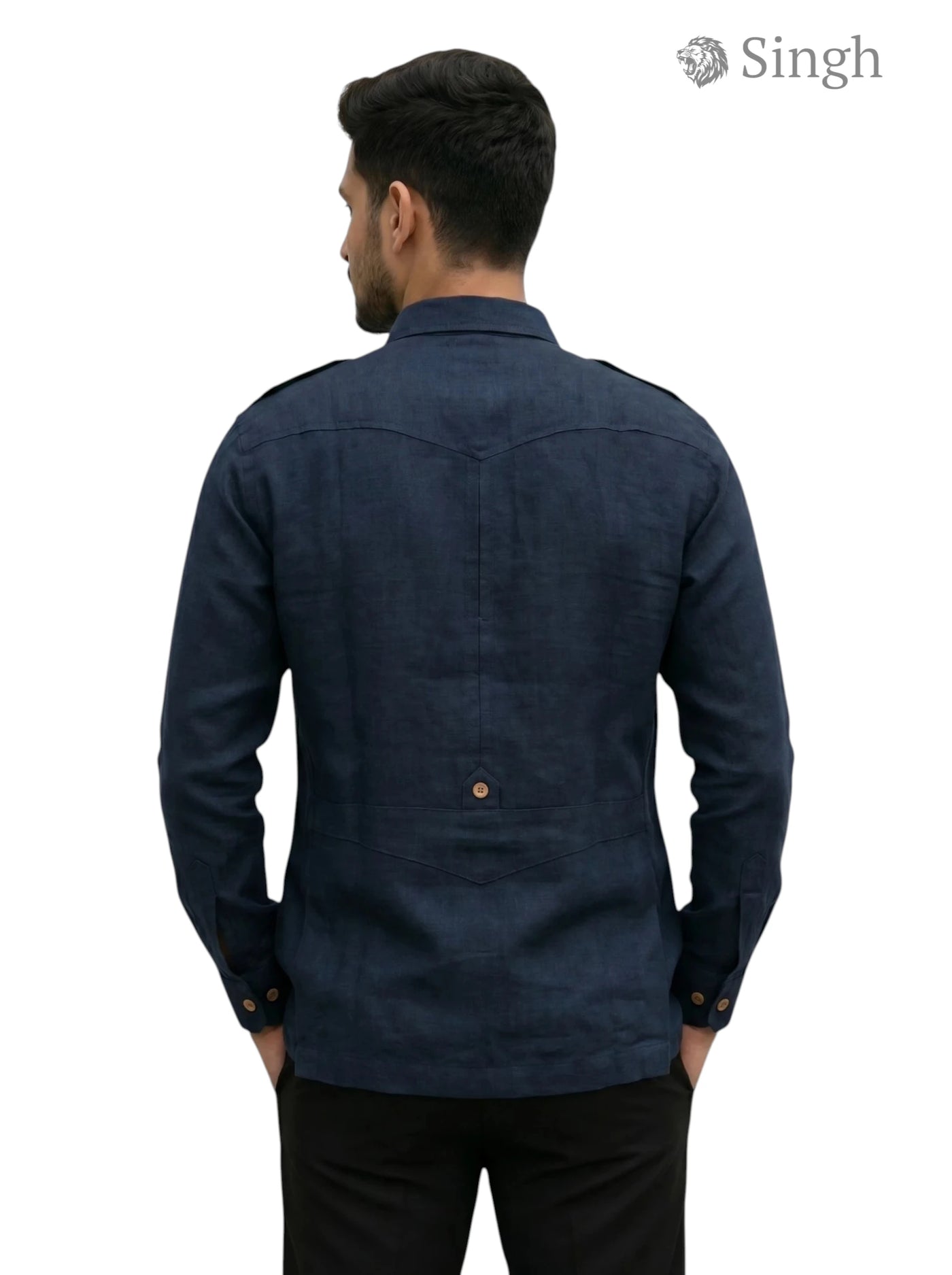SINGH Hunting Linen Cotton 4P-13-5019 Shirt - Regal Style