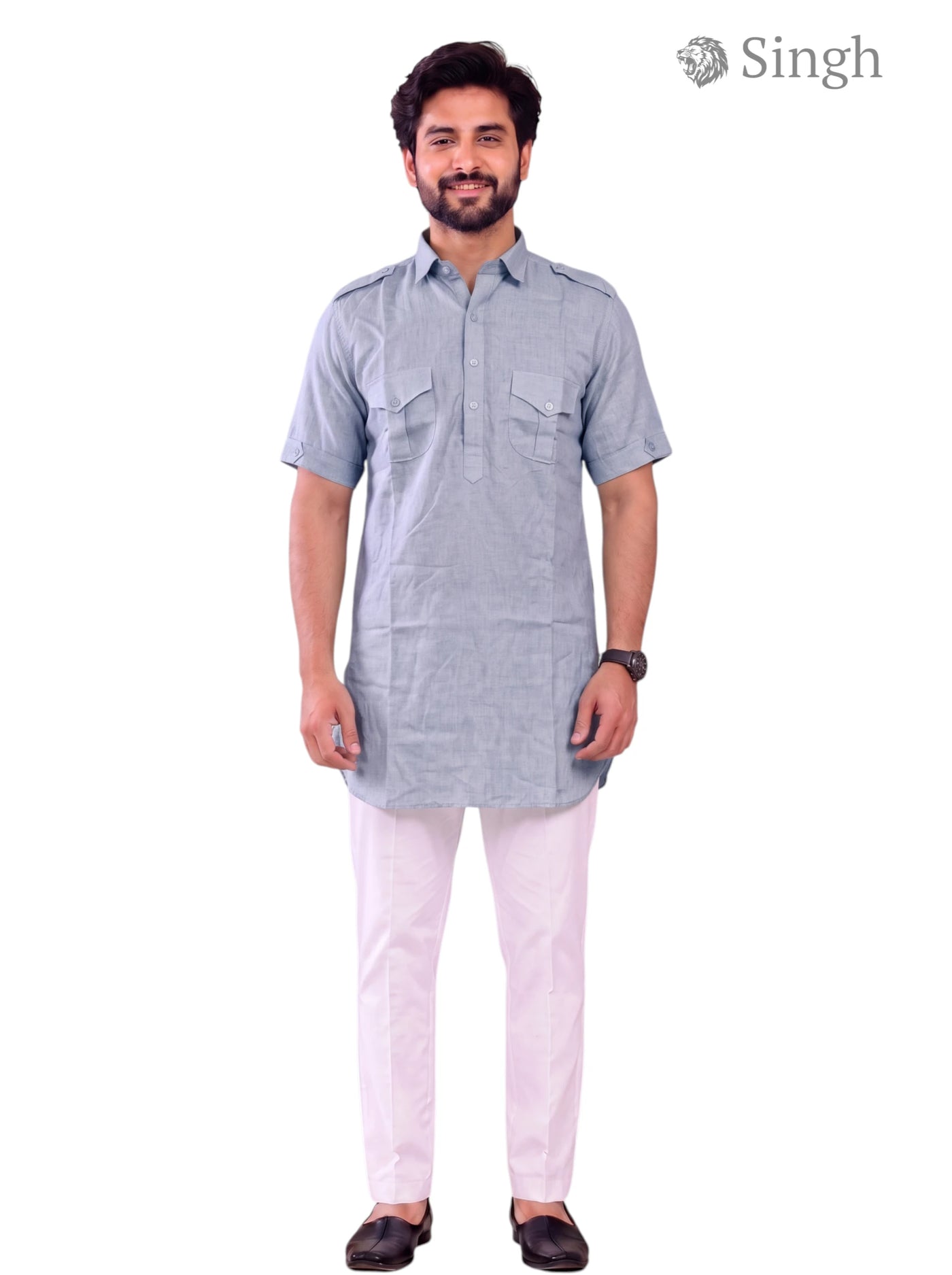 Singh JK HALF-10-101-3 Men's Kurta for Royal Occasions