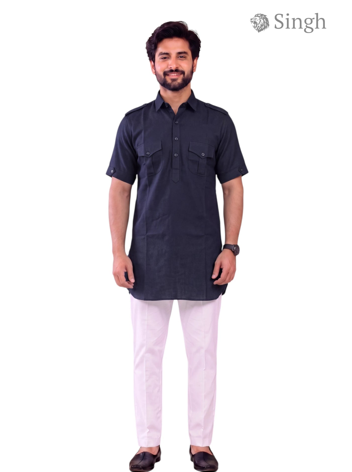 Singh JK HALF-10-101-3 Men's Kurta for Royal Occasions