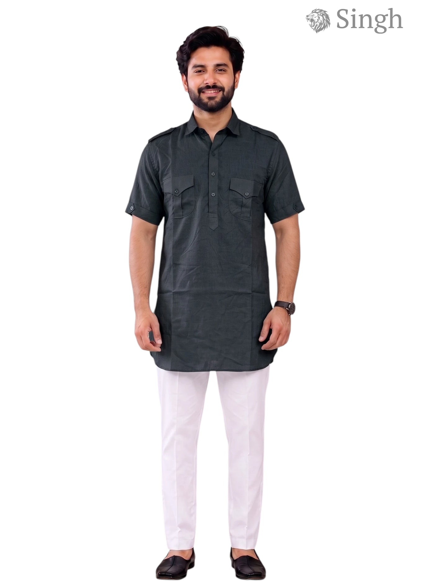 Singh JK HALF-10-101-3 Men's Kurta for Royal Occasions