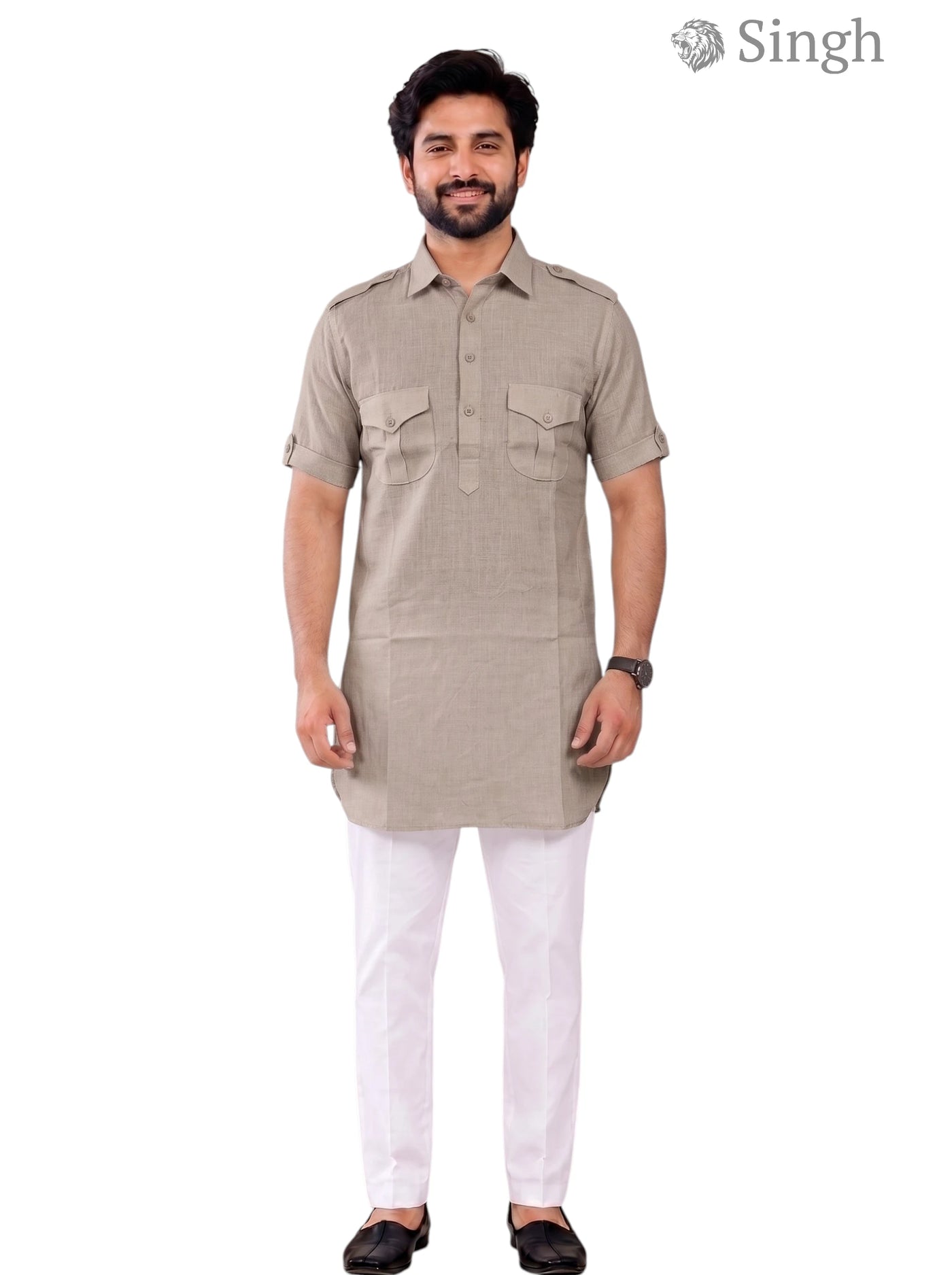 Singh JK HALF-10-101-3 Men's Kurta for Royal Occasions