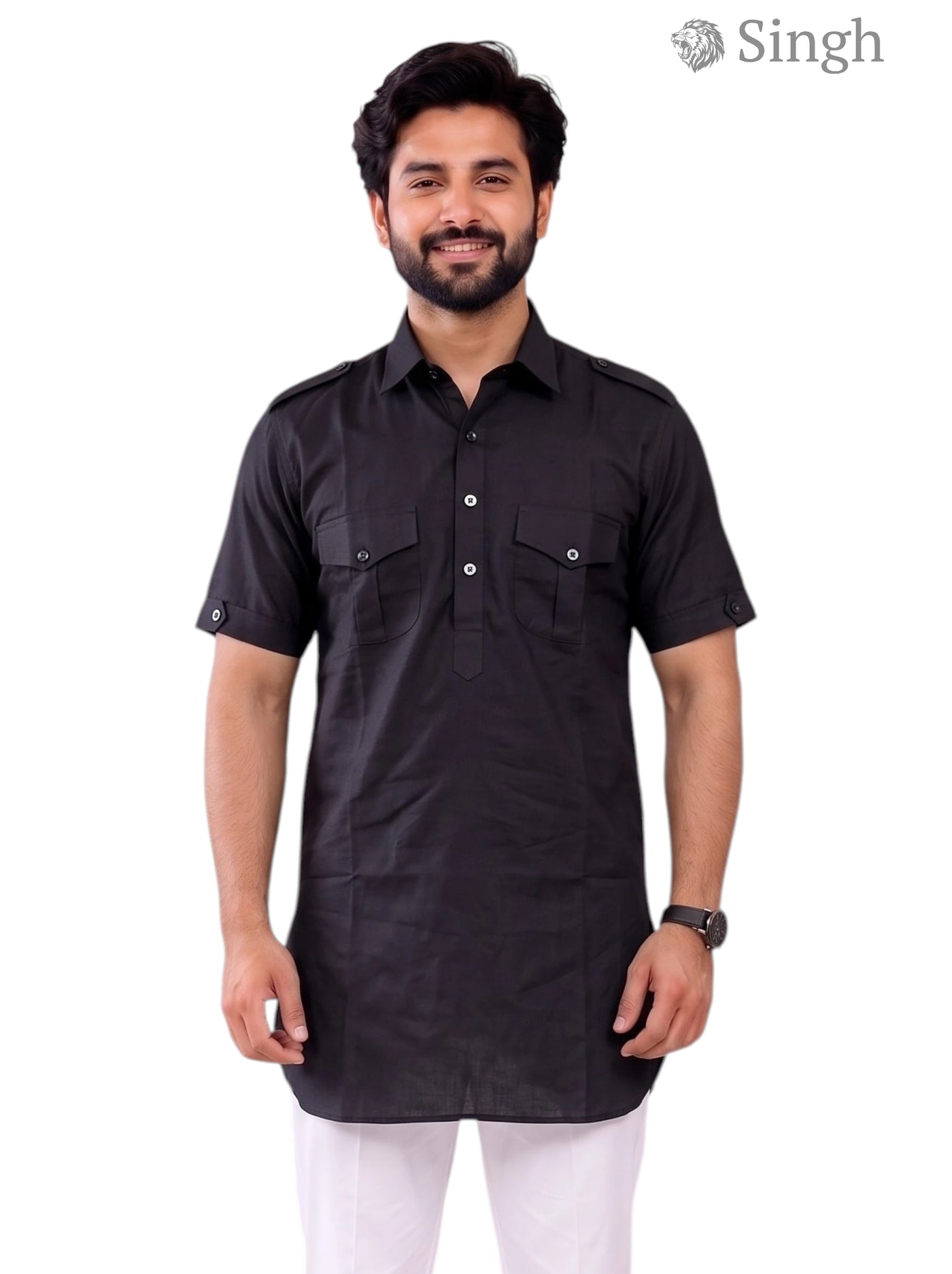 Singh JK HALF-10-101-3 Men's Kurta for Royal Occasions