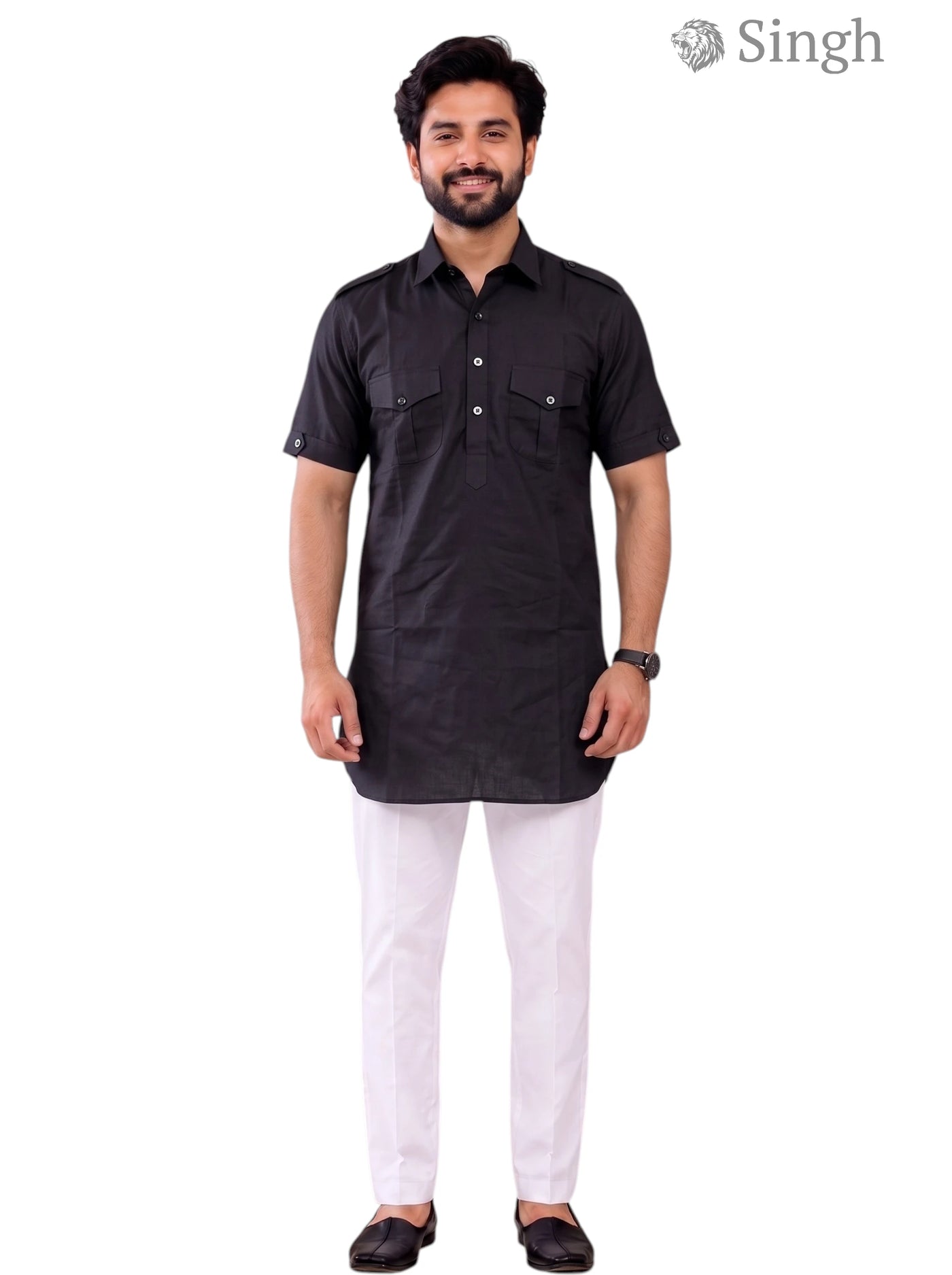 Singh JK HALF-10-101-3 Men's Kurta for Royal Occasions