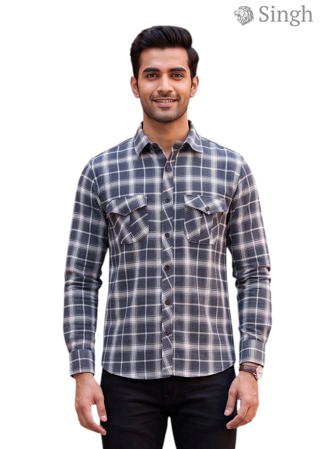 SINGH SHIRT(MENS)-2P-26-5044-8