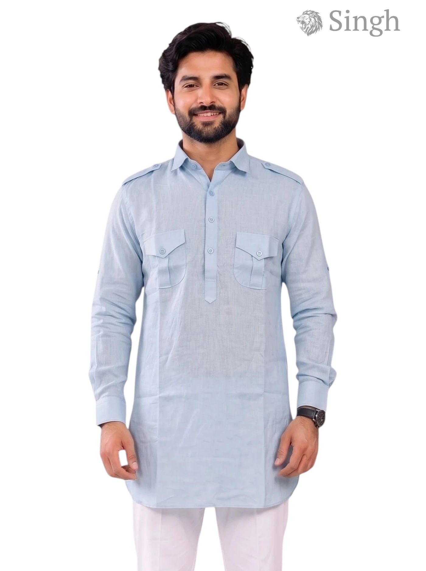 Singh JK FULL-10-102-3 Men's Kurta for Royal Occasions