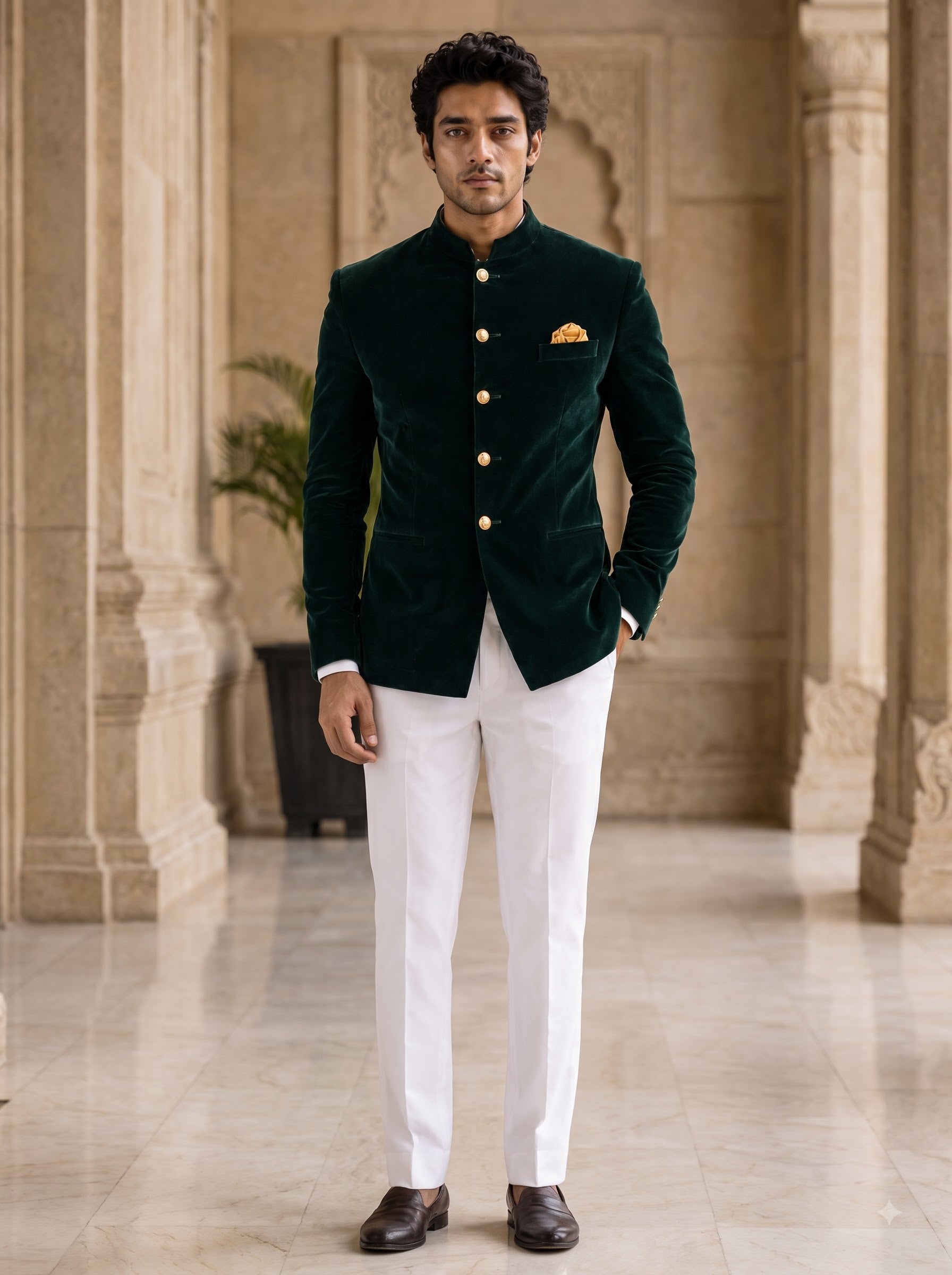 HARD VELVET JODHPURI SUIT 1234