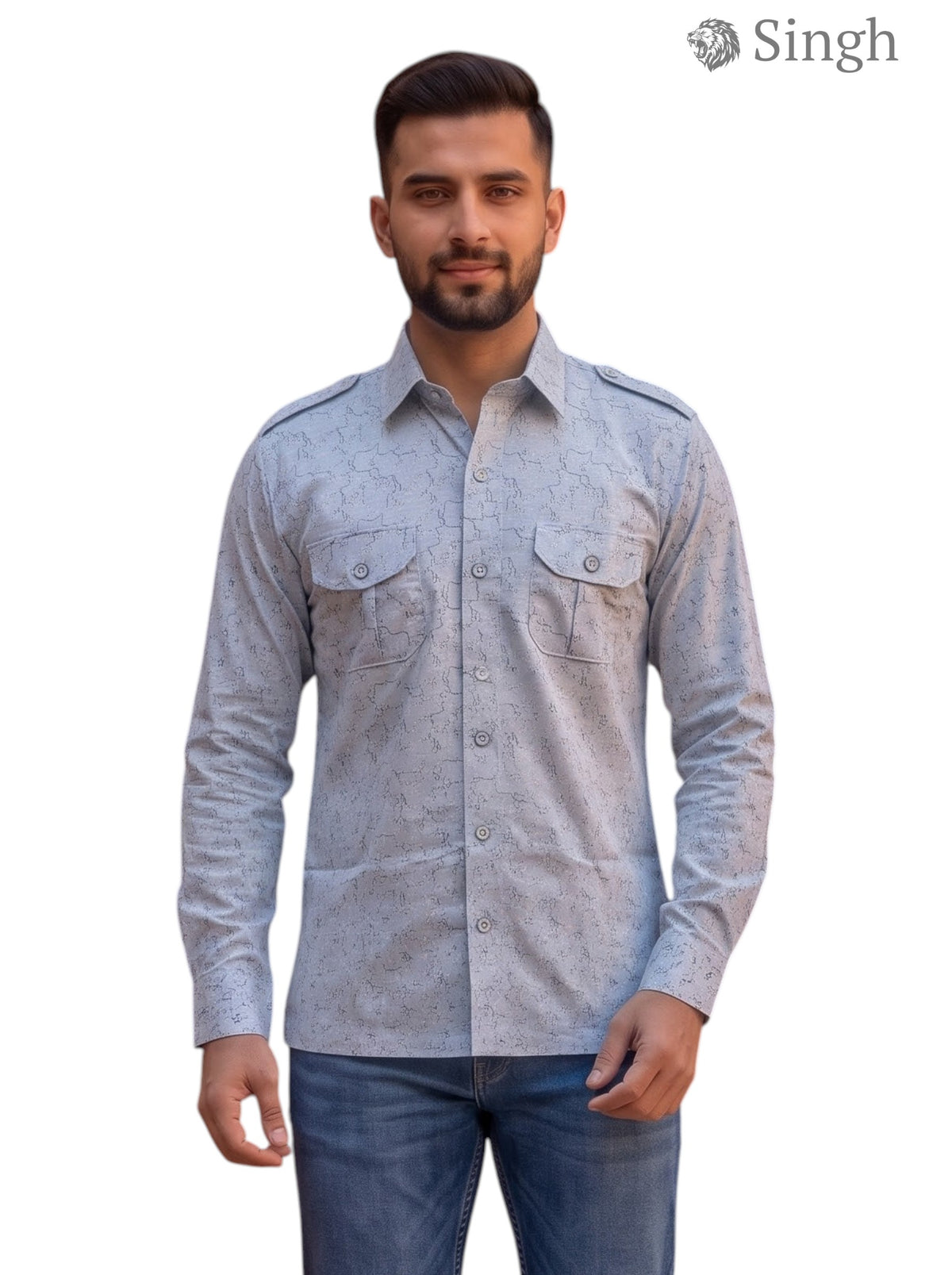 SINGH Hunting Shirts-1308-46 Luxury Royal Ethnic Wear