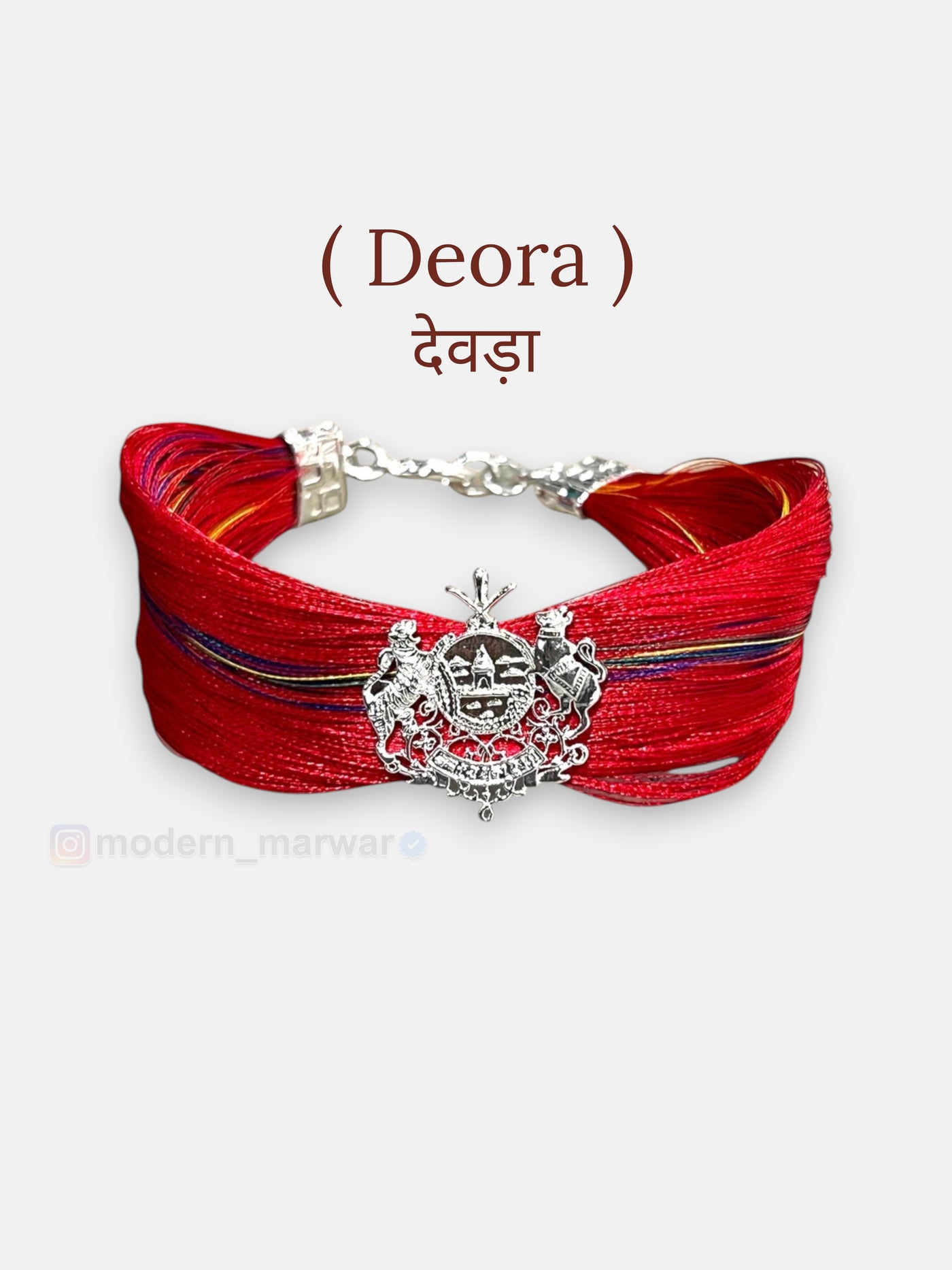 Deora Logo Moli Bracelet in Red for Men