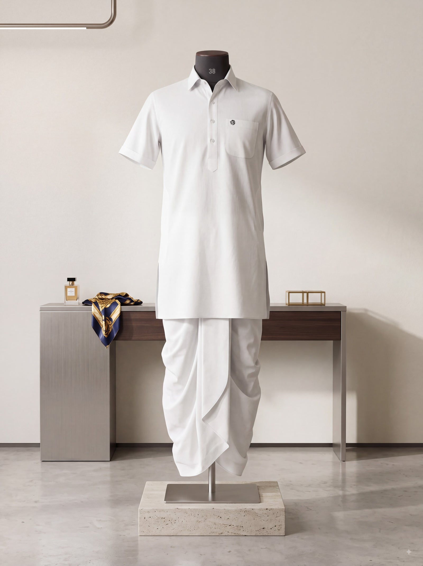 Singh DK HALF-38  Men's Kurta - Regal Wedding Elegance