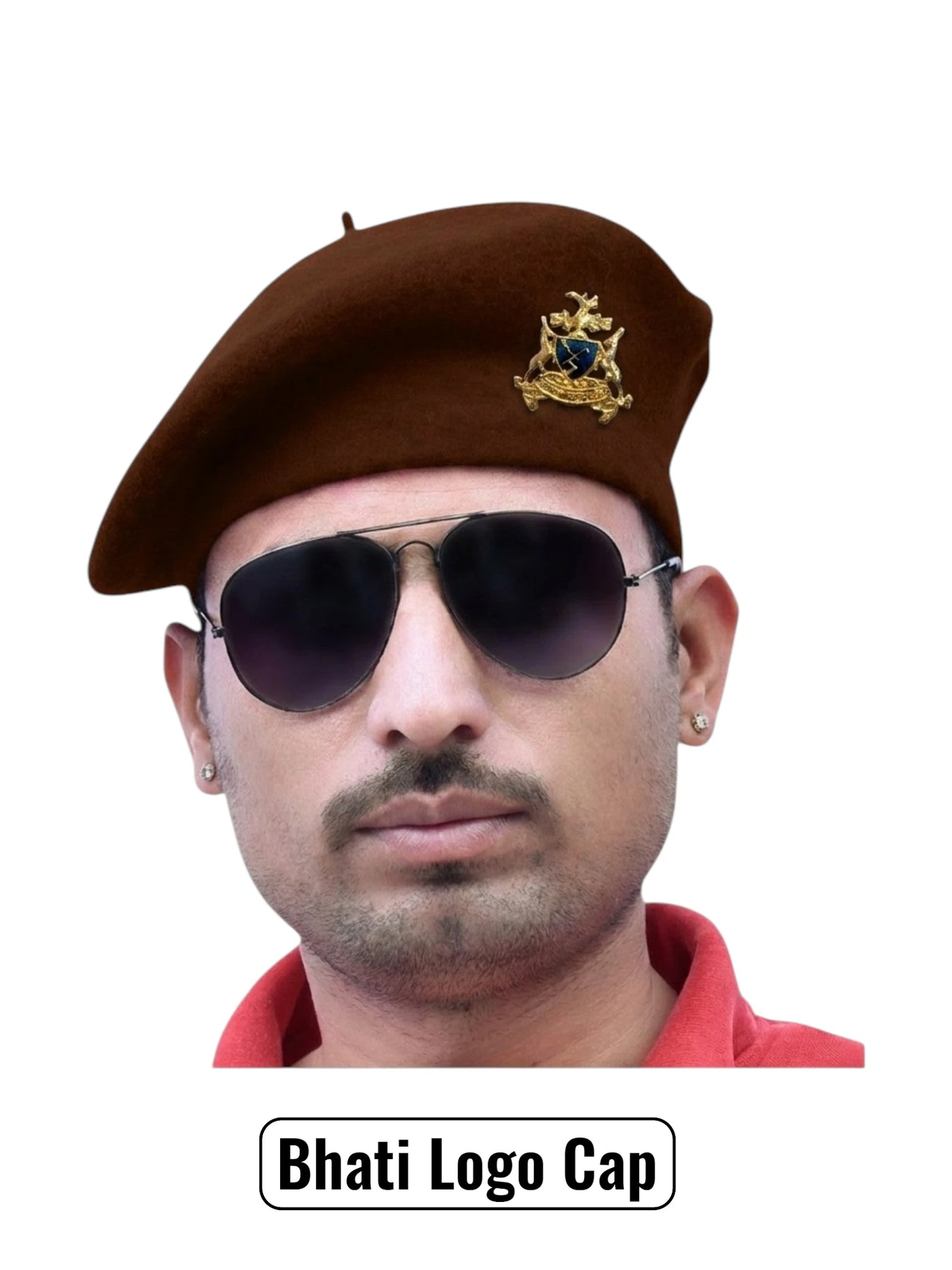 Bhati Logo & Beret Cap By Singh Brand
