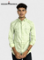 SINGH green M shirt featuring subtle patterns worn by male model casual shirt for men