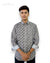 Modern Marwar digital print men's shirt featuring intricate floral patterns and a stylish collar