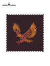 Eagle Logo Jodhpuri Suit Fabric Swatch Featuring Intricate Embroidery Design