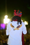 Modern Marwar eagle logo shirt featuring intricate eagle embroidery on the back in vibrant colors