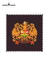 Embroidered logo Jodhpuri design featuring two majestic eagles and a vibrant coat of arms