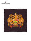 Embroidered logo Jodhpuri design featuring two majestic eagles and a vibrant coat of arms