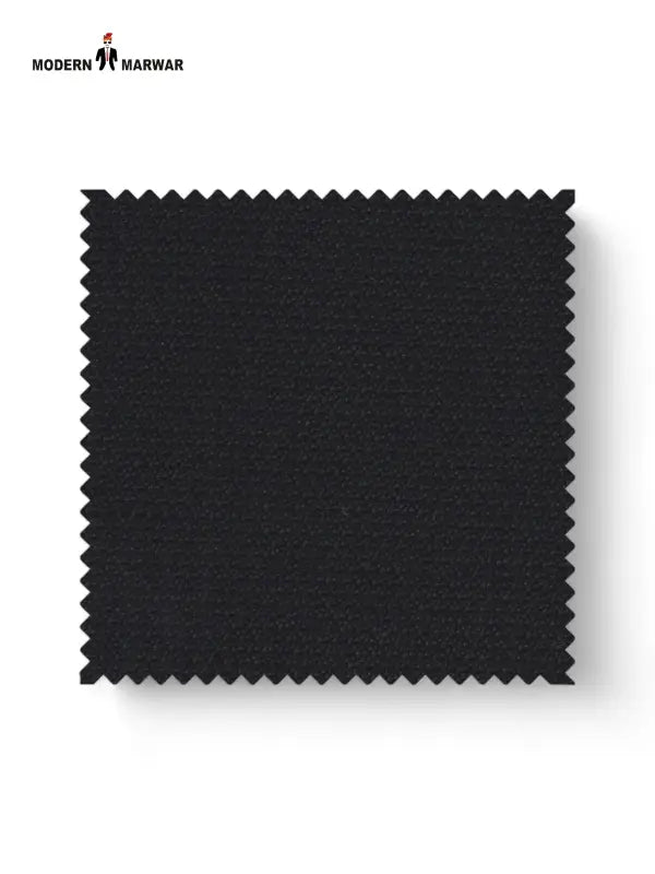 Black fabric swatch for gents suit for wedding by Modern Marwar