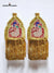 Golden Peacock Epaulettes by Modern Marwar with intricate detailing and fringed design