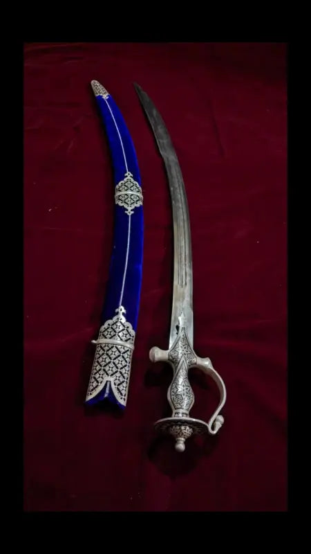 Heritage Indian talwar for home décor featuring a beautifully crafted blade and ornate scabbard
