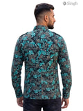 M Multi-Colored Hunting Shirt in Soft Fabric, Back View, HUNTING SHIRTS-1308-205