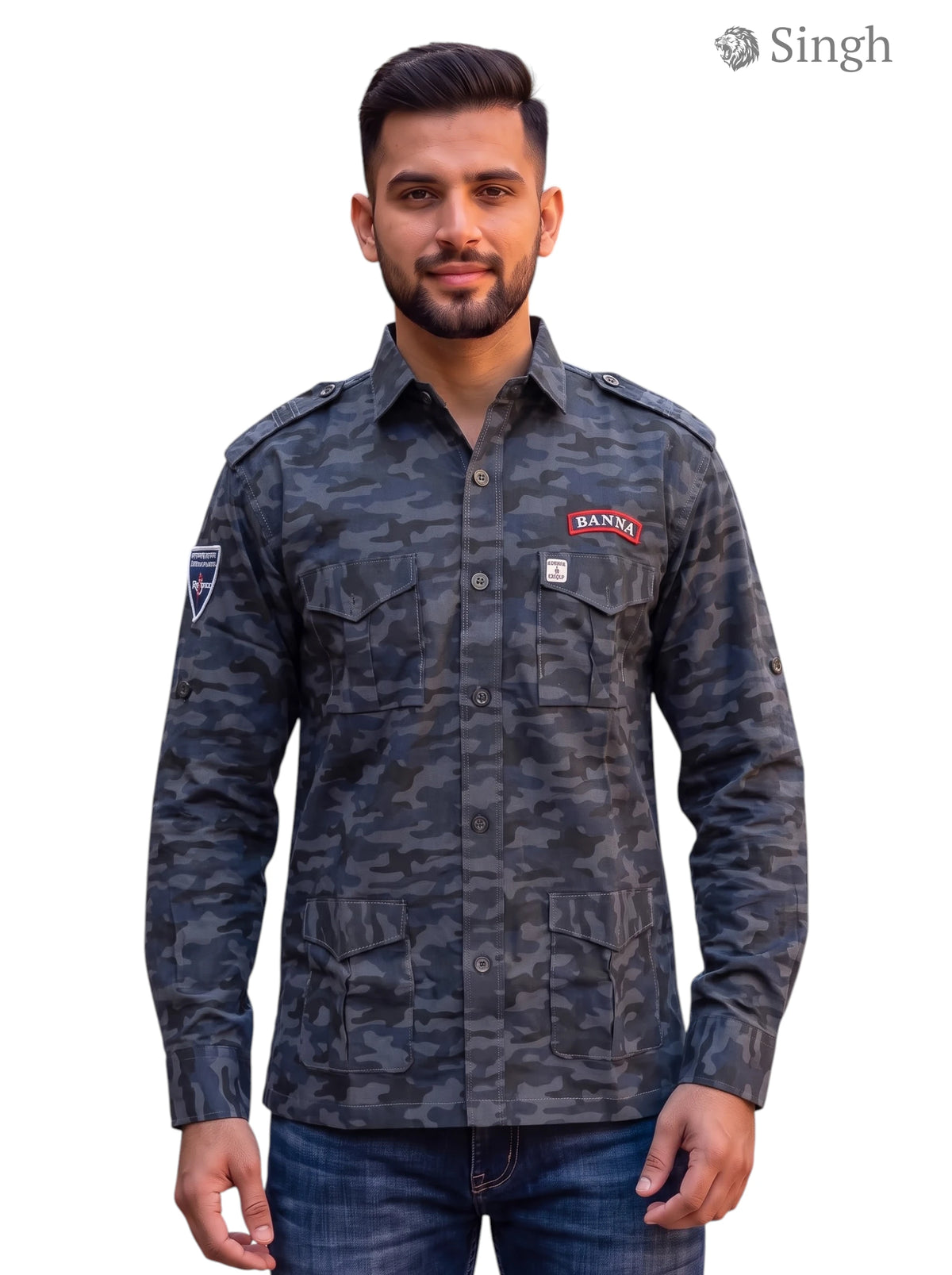 M Camouflage Hunting Shirts-1310-126 in Durable Fabric for Outdoor Adventures