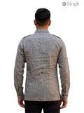 M Hunting Shirts in gray fabric with a back view showcasing the stylish design HUNTING SHIRTS-1310-250