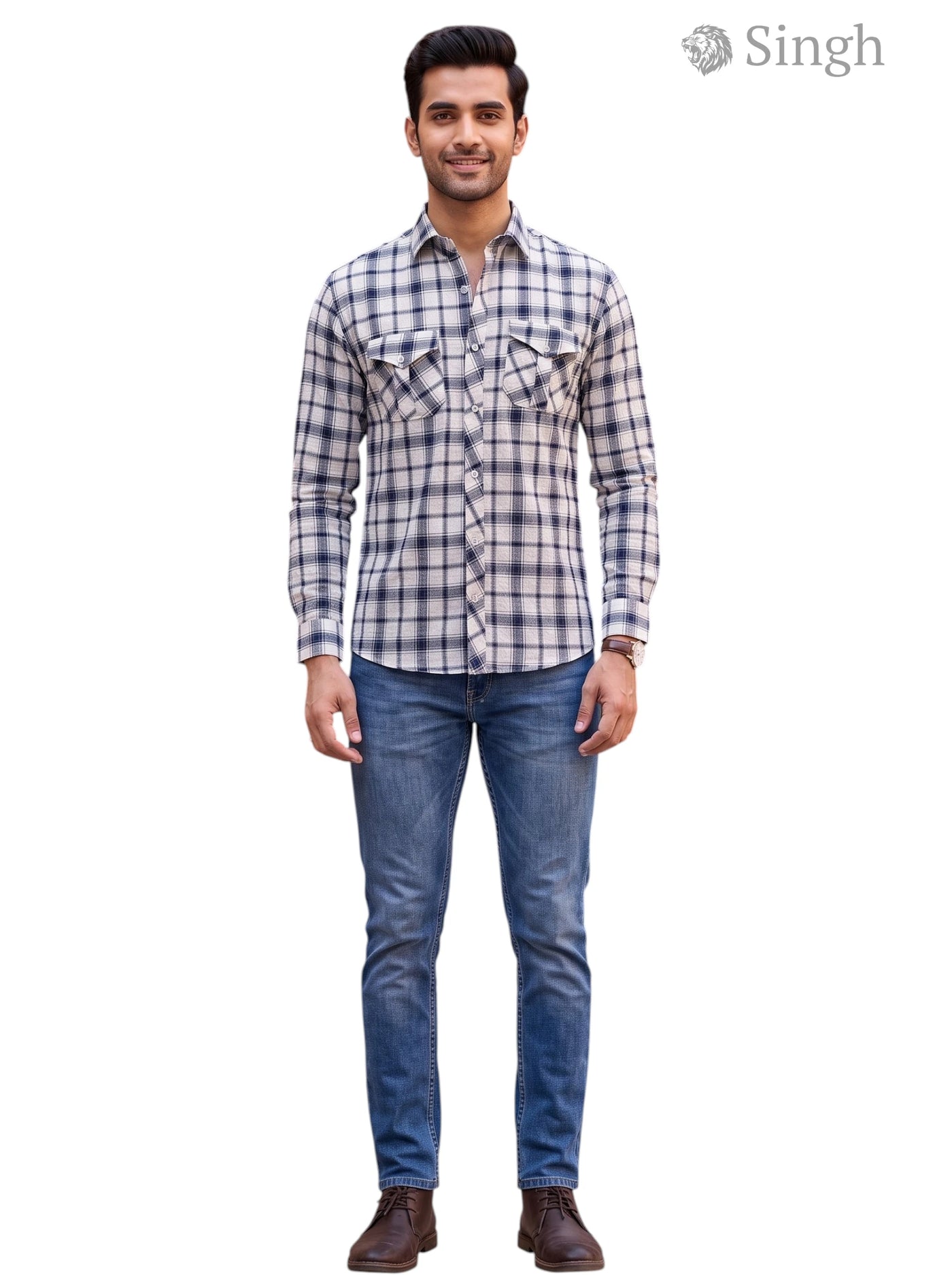 SINGH SHIRT(MENS)-2P-26-5044-7