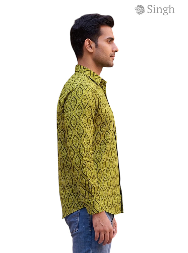 Singh (Mens) Sanganeri Floral-15-110-2