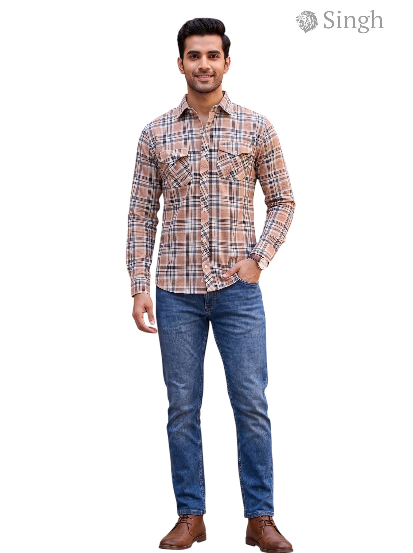 SINGH SHIRT(MENS)-2P-26-5044-5