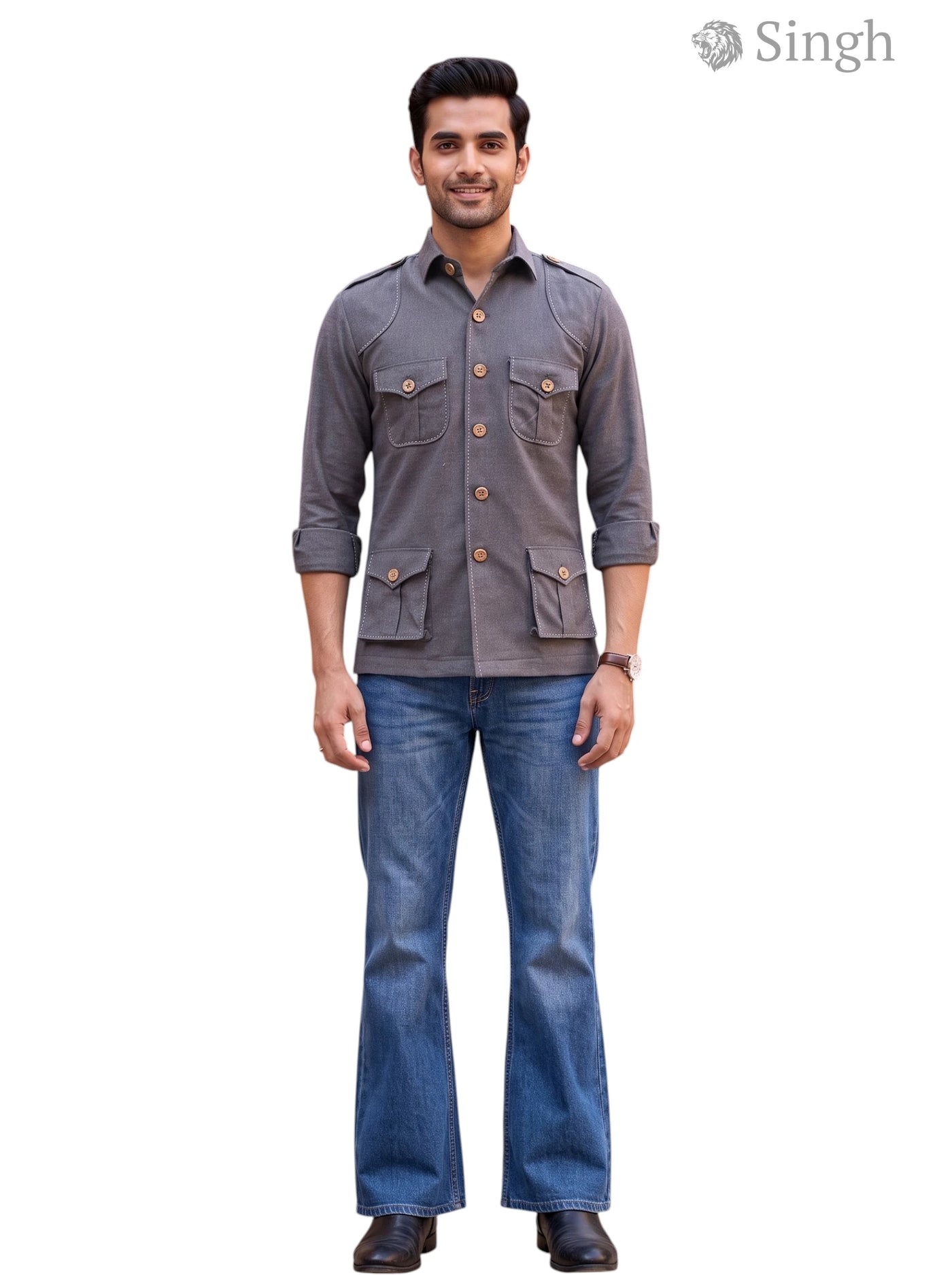 SINGH Premium Hunting Shirts(Mens) 4P-13-101-5