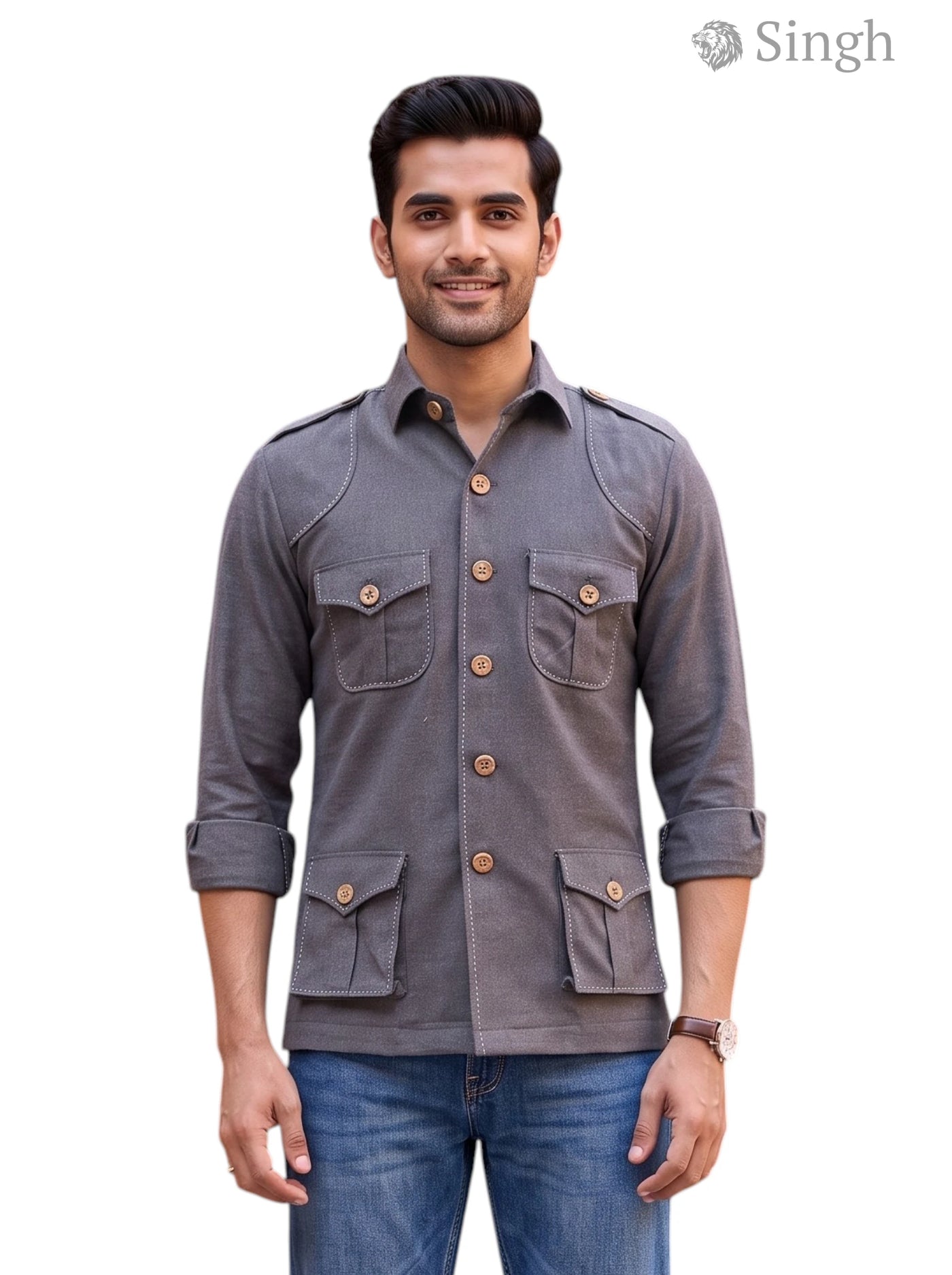 SINGH Premium Hunting Shirts(Mens) 4P-13-101-5