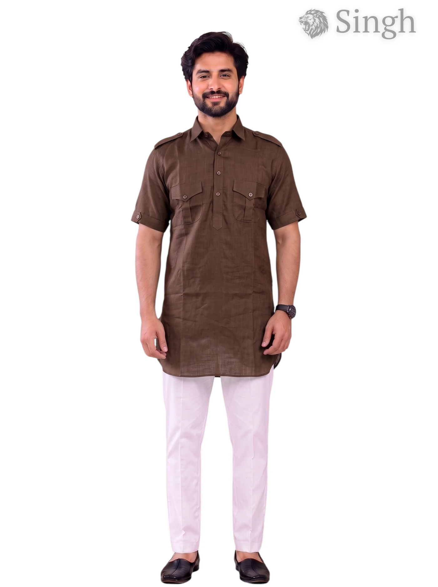 Singh JK HALF-10-101-3 Men's Kurta for Royal Occasions