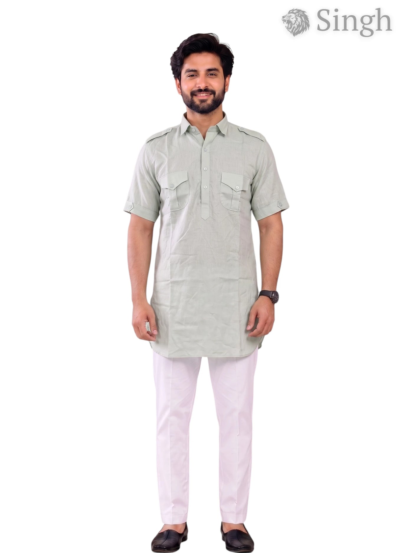 Singh JK HALF-10-101-3 Men's Kurta for Royal Occasions