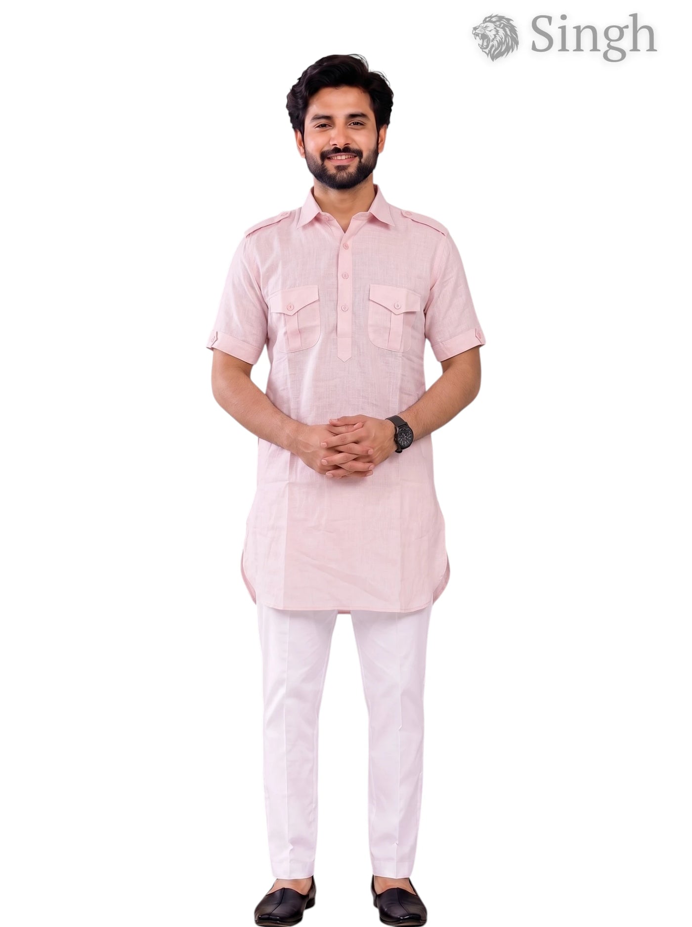 Singh JK HALF-10-101-3 Men's Kurta for Royal Occasions