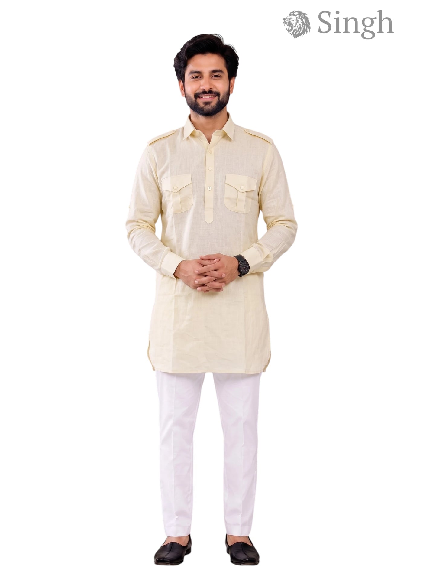 Singh JK FULL-10-102-3 Men's Kurta for Royal Occasions