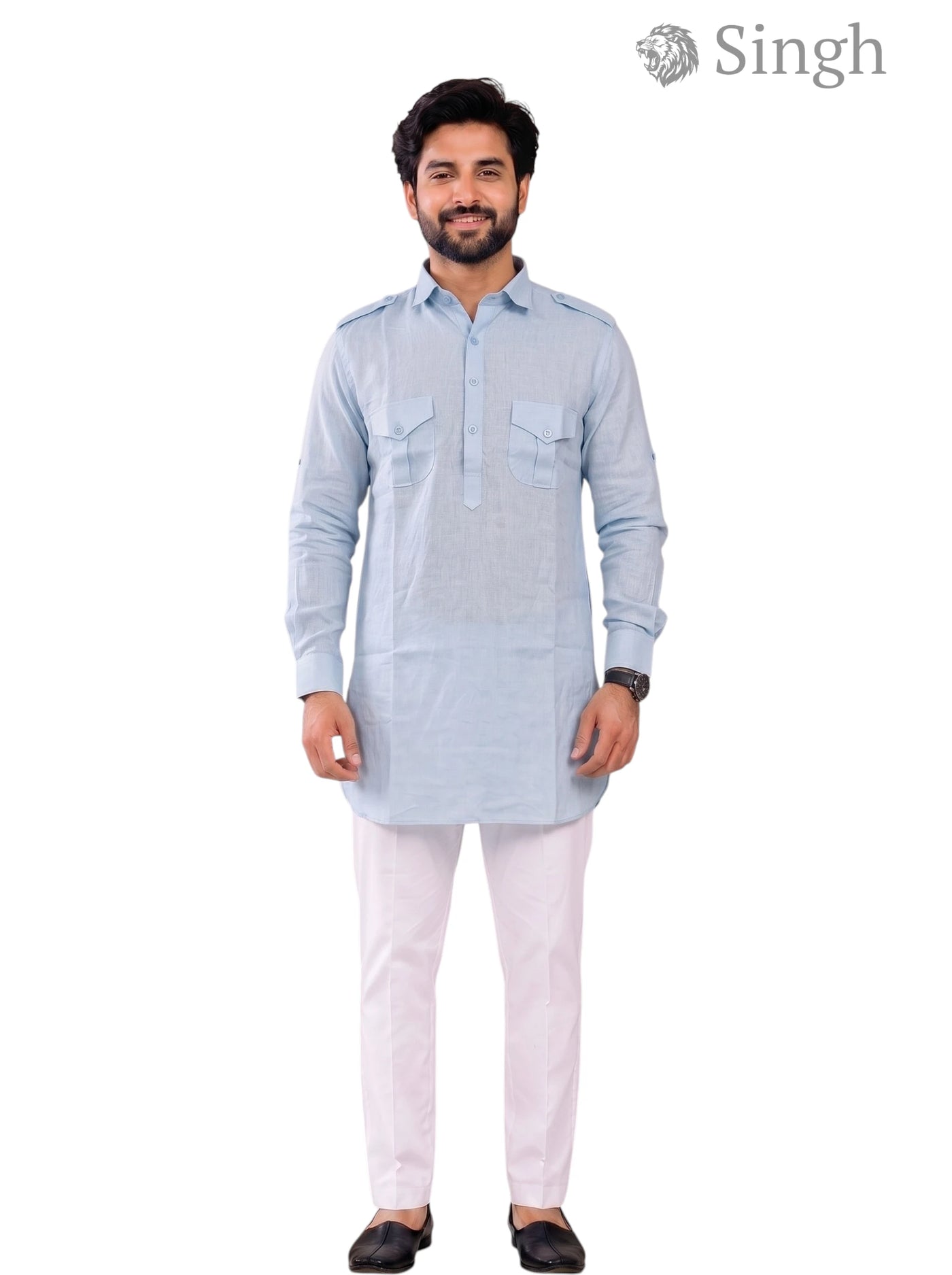 Singh JK FULL-10-102-3 Men's Kurta for Royal Occasions