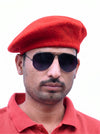 SINGH Modern Marwar Blue Beret Cap & Parmar Lobo Combo