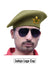 Default green beret cap in wool angle featuring Jadeja Logo & Beret Cap By Singh Brand