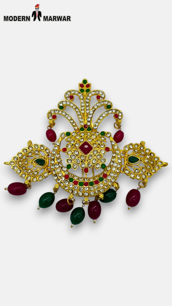 Jewelry M Hand Use Gold with Red and Green accents KILNGI-3101-34