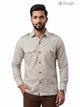 Singh Linen Jio 2P PAN-13-5019-3 Hunting Shirt - Regal Style