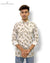 Modern Marwar men's floral print shirt in light colors with stylish design and two front pockets