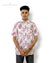 Men's floral shirt by Modern Marwar in white with red floral patterns, perfect for casual wear