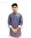 Modern Marwar men's printed kurta in vibrant colors with intricate patterns for stylish casual wear