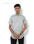 Modern Marwar men's printed shirt with short sleeves and button-down collar in light color