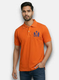 M'TSHIRTS in orange cotton fabric with front design featuring mewar logo tshirts