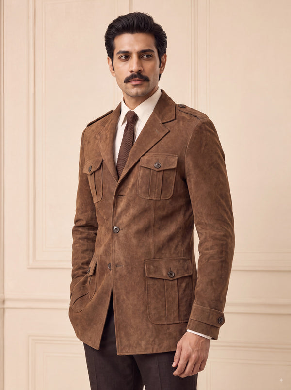 1118 Coat in Swed Fabric