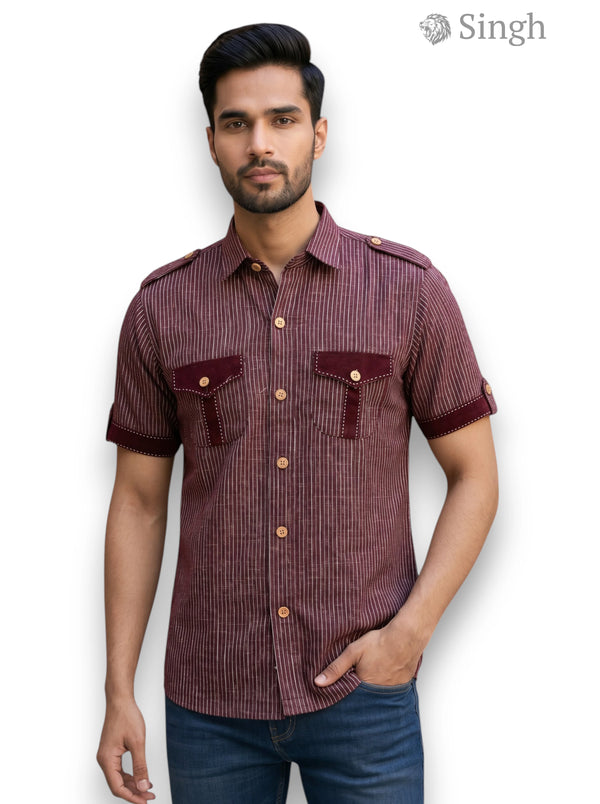 SINGH Men's Hunting Shirts - Premium Regal Elegance