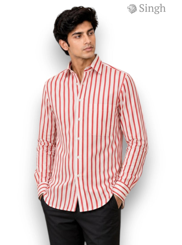 SINGH Vertical Striped Shirt – 15-114-1