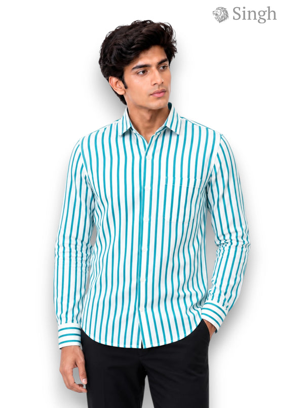 SINGH Vertical Striped Shirt – 15-114-1