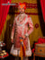 Elegant Modern Marwar designer angarkha sherwani for men in pink with intricate detailing and royal accessories